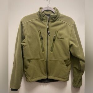 Simms Olive Utility Fleece Jacket